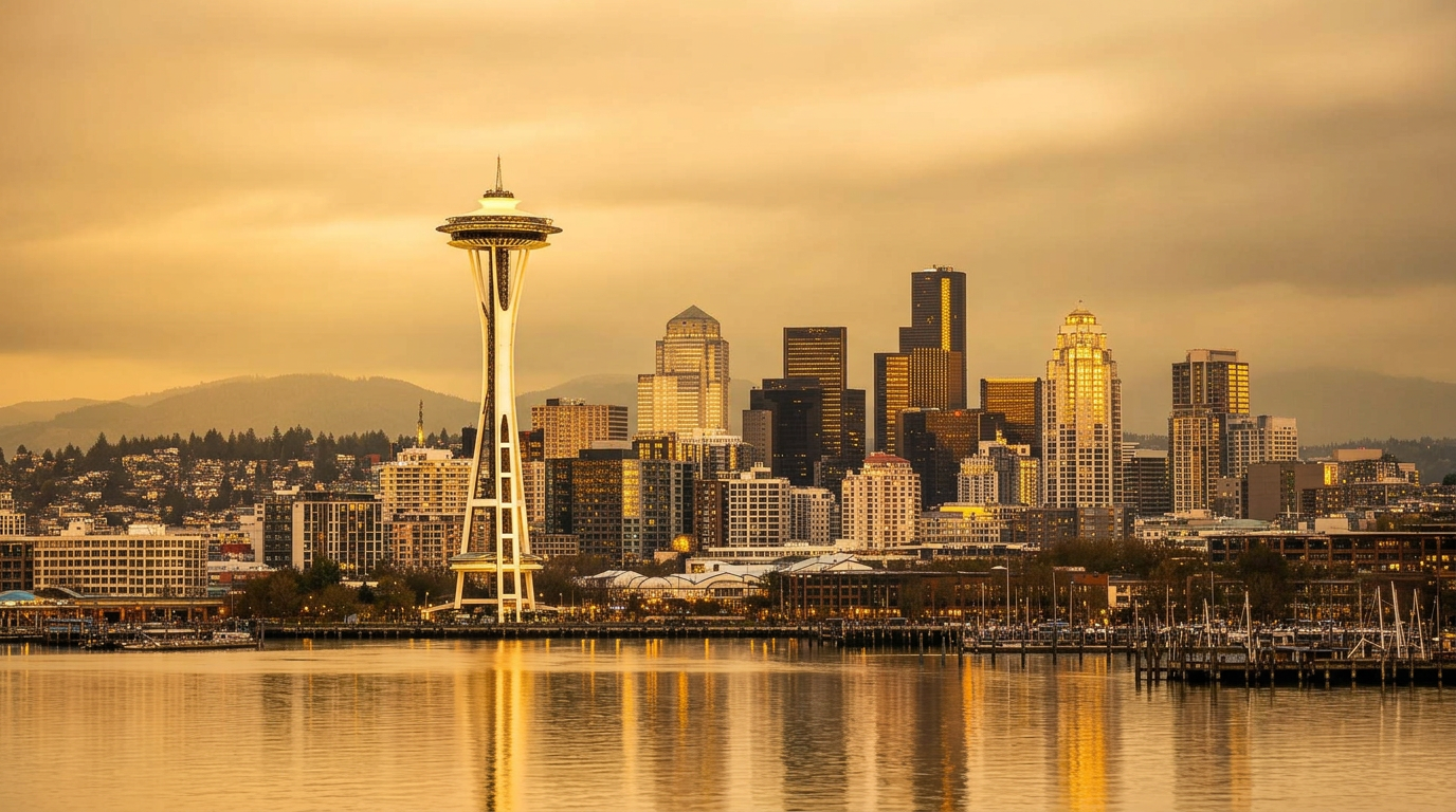 Seattle skyline from Elliott Bay